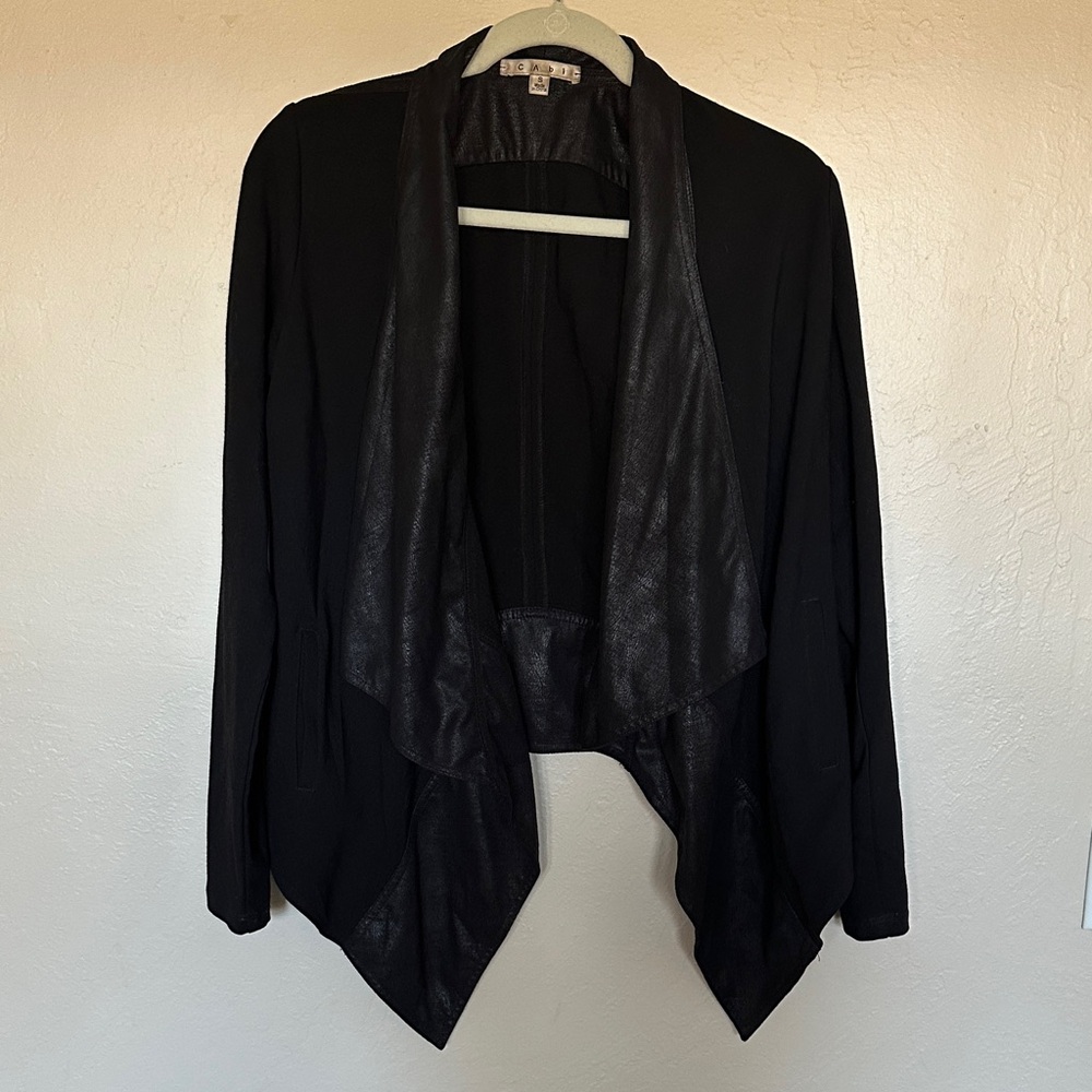 CAbi Black Open Front Jacket